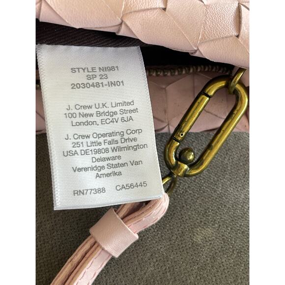 Madewell The Puff Crossbody Bag Woven Leather Edition Subtle Blossom - Picture 7 of 8